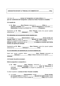 exemple de lettre tribunal de grande instance