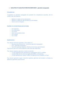 Emplois Geometre Topographe Dessinateur