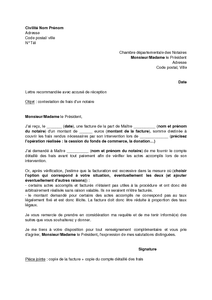 exemple de lettre notaire immobilier