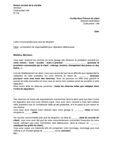 modele lettre avertissement travail mal fait