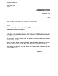 exemple de lettre informative