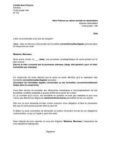 lettre de vente de terrain