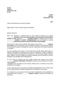 lettre de mise en garde