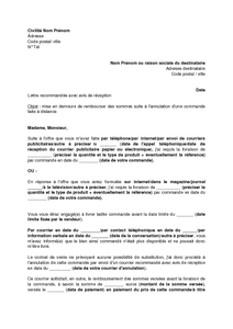 lettre mise en demeure remboursement