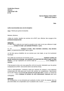 modele lettre de motivation sncf