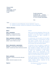 Exemple de CV macon