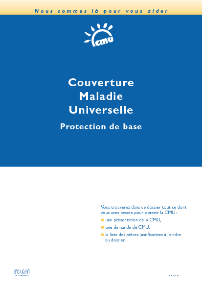 Aperçu Formulaire Cerfa No 11419-04 : Couverture Maladie Universelle : Demande de protection de base