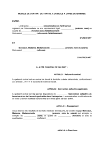 Modèle lettre licenciement garde à domicile