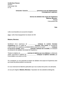 Lettre De Motivation Formation Vae