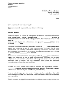 Lettre de décharge automobile