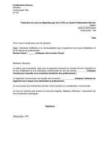 Exemple gratuit de Lettre demande adhésion à 