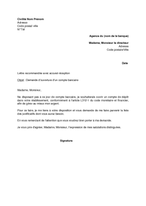 Demande de crédit bancaire exemple pdf