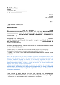 Lettre de témoignage pour tribunal gratuite