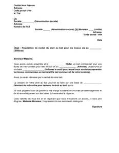 Cession de bail commercial accord du propriétaire