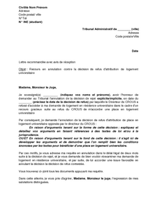 recours devant le tribunal administratif dalo