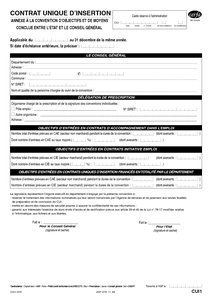 Cerfa N 13999 01 Contrat Unique D Insertion Annexe A La Convention D Objectifs Et De Moyens Documentissime